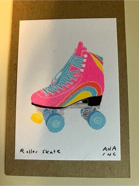Anastasia Inciardi Mini Print - Roller Skate - Vending Machine Art (Rare!)